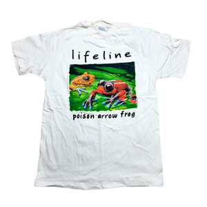 Lifeline Poison Arrow Frog Men's Single Stitch Vintage T Shirt Size M